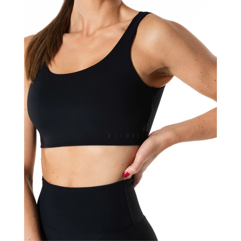 Clean Medium Support Sports Bra, Black-Naisten urheiluliivit-Relode-XS-Aminopörssi