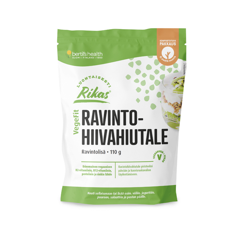 Rikas Vegefit Ravintohiivahiutale 110 g-Superfood-Bertil’s Health-Aminopörssi