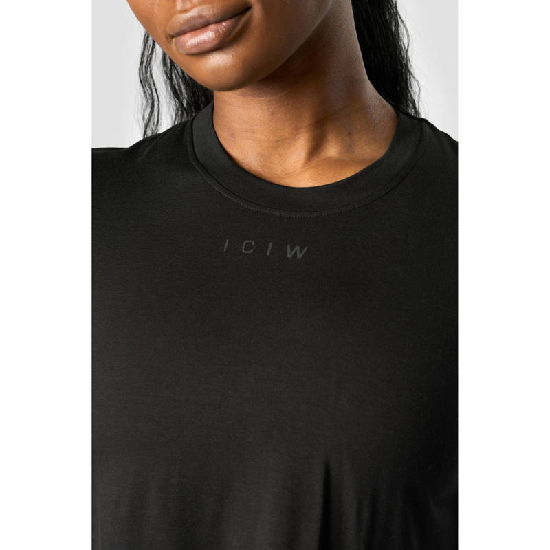 Rush Cropped T-shirt Black-Naisten lyhythihaiset ja topit-ICANIWILL-XS-Aminopörssi