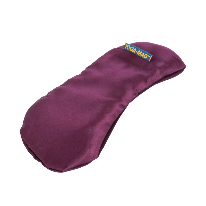 Satin Yoga Eye Pillow, burgundy-Jooga-YogaMad-Aminopörssi