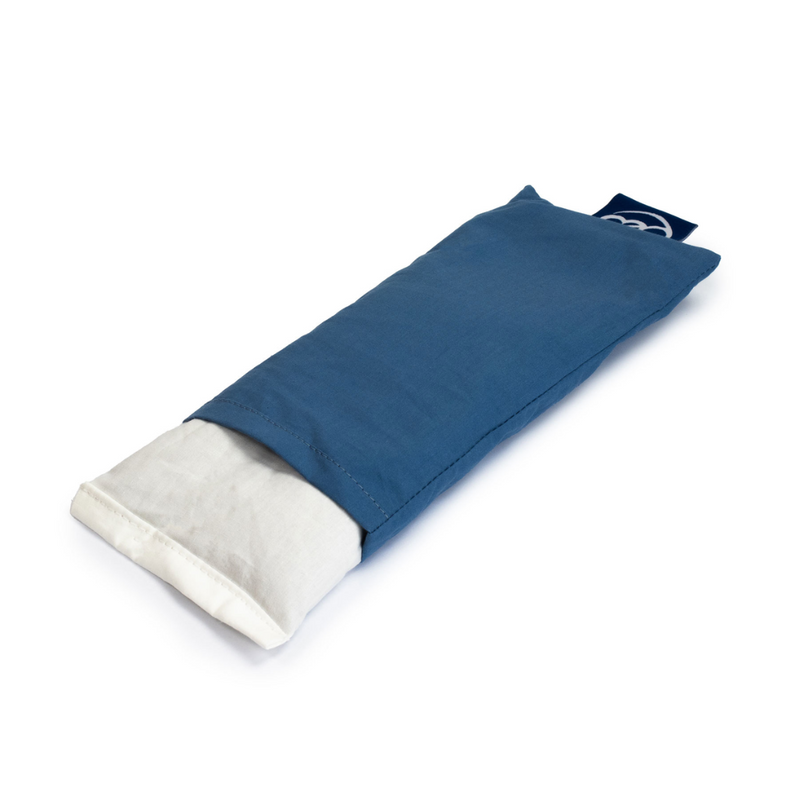 Organic Cotton Yoga Eye Pillow, Blue-Jooga-YogaMad-Aminopörssi