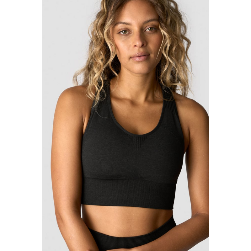 Soft Seamless Sports Bra Black-Naisten urheiluliivit-ICANIWILL-XS-Aminopörssi