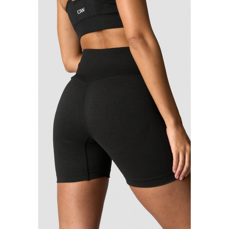 Soft Seamless Shorts, Black-Naisten trikoot ja leggingsit-ICANIWILL-XS-Aminopörssi