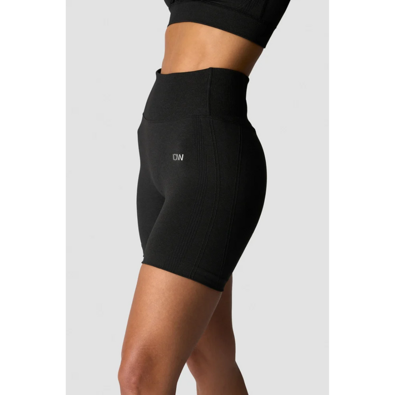 Soft Seamless Shorts, Black-Naisten trikoot ja leggingsit-ICANIWILL-XS-Aminopörssi