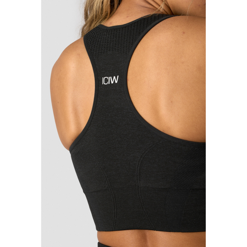 Soft Seamless Sports Bra Black-Naisten urheiluliivit-ICANIWILL-XS-Aminopörssi