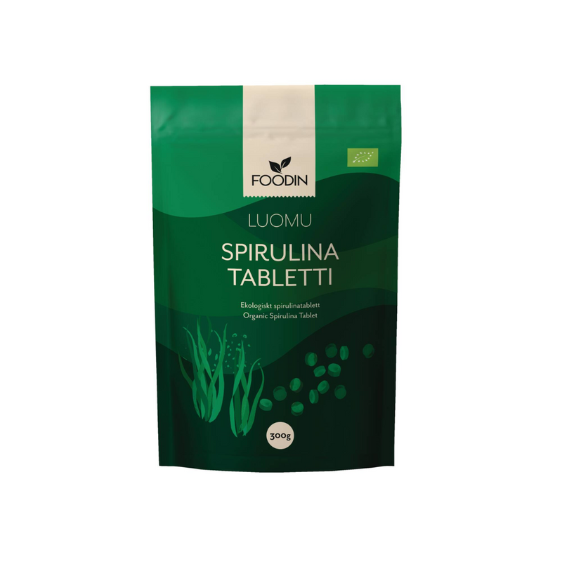 Spirulina tabletti, 300 g-Vihertuote-Foodin-Aminopörssi