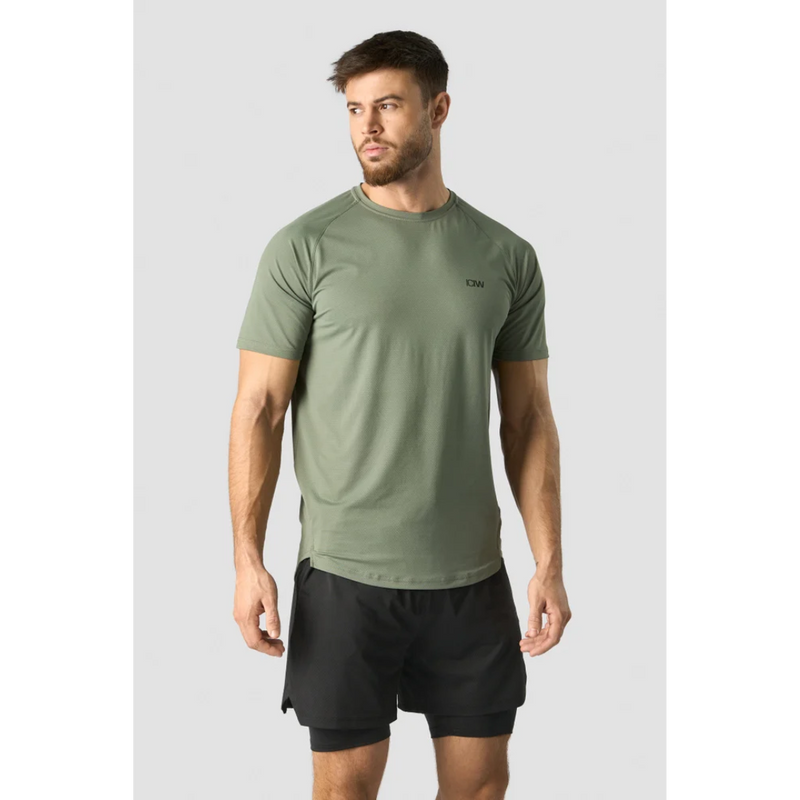 Stride Raglan T-shirt Men Green-Miesten T-paita-ICANIWILL-M-Aminopörssi