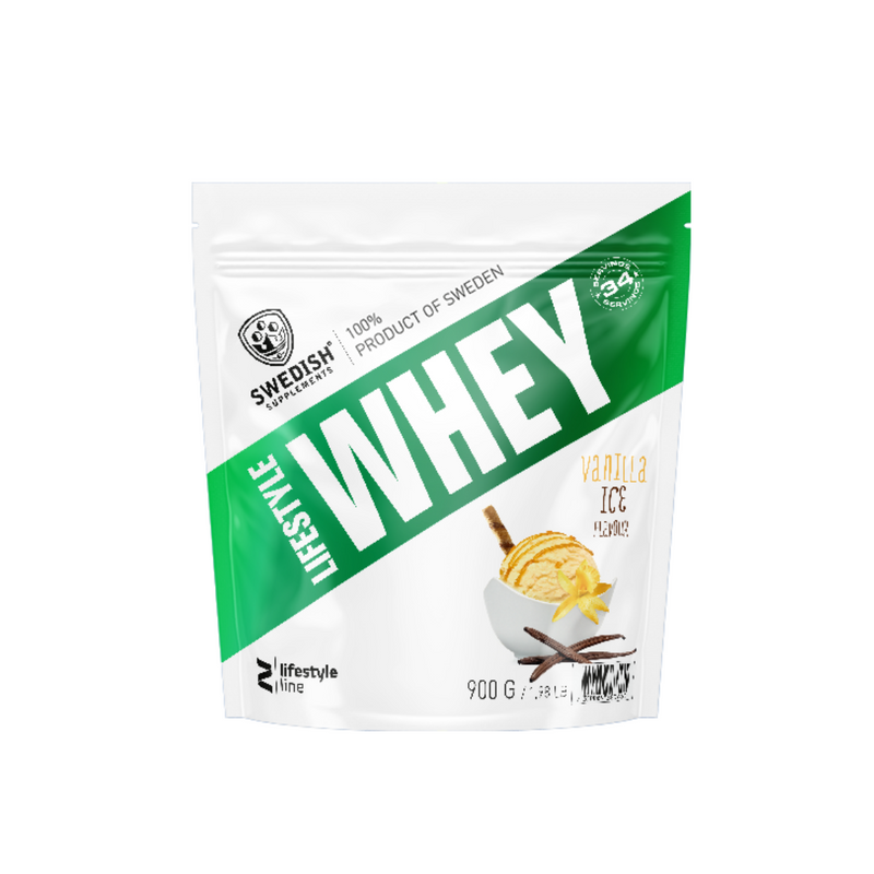 Lifestyle Whey Vanilla Ice (WPC), 900 g-Heraproteiinikonsentraatti-Swedish Supplements-Vanilla Ice-Aminopörssi