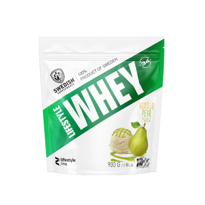 Lifestyle Whey Vanilla Ice (WPC), 900 g-Heraproteiinikonsentraatti-Swedish Supplements-Vanilla Pear-Aminopörssi