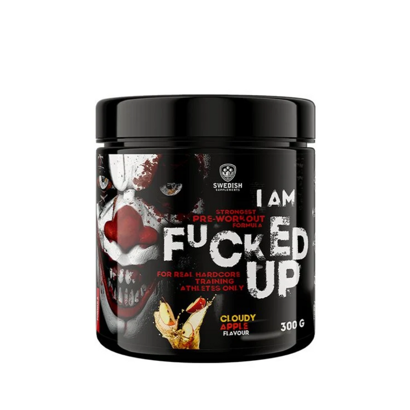 F-cked Up Joker Edition, 300 g-Pre-Workout-Swedish Supplements-Cloudy Apple-Aminopörssi