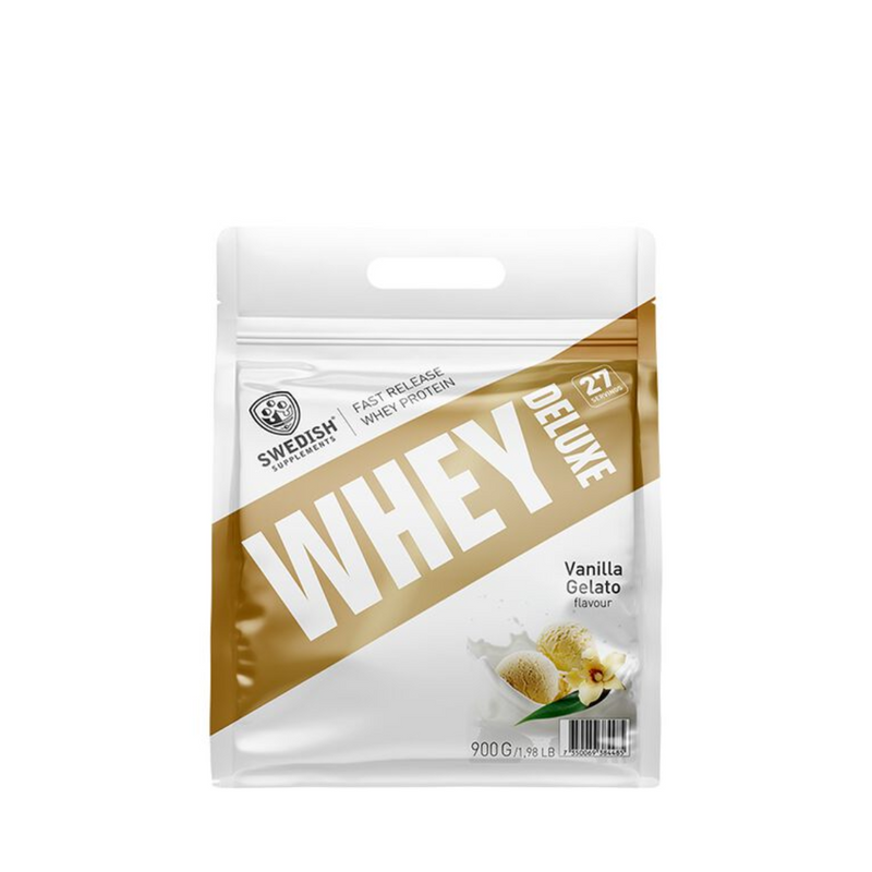 Whey Deluxe 900g - 1000 g-Heraproteiinisekoitus-Swedish Supplements-Vanilla Gelato-Aminopörssi