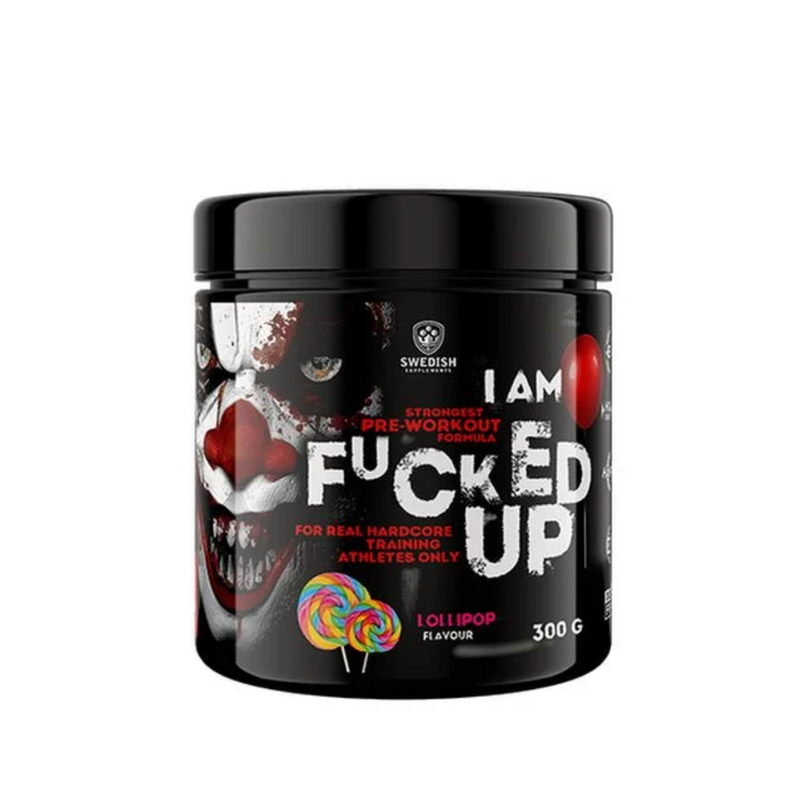 F-cked Up Joker Edition, 300 g-Pre-Workout-Swedish Supplements-Lollypop-Aminopörssi