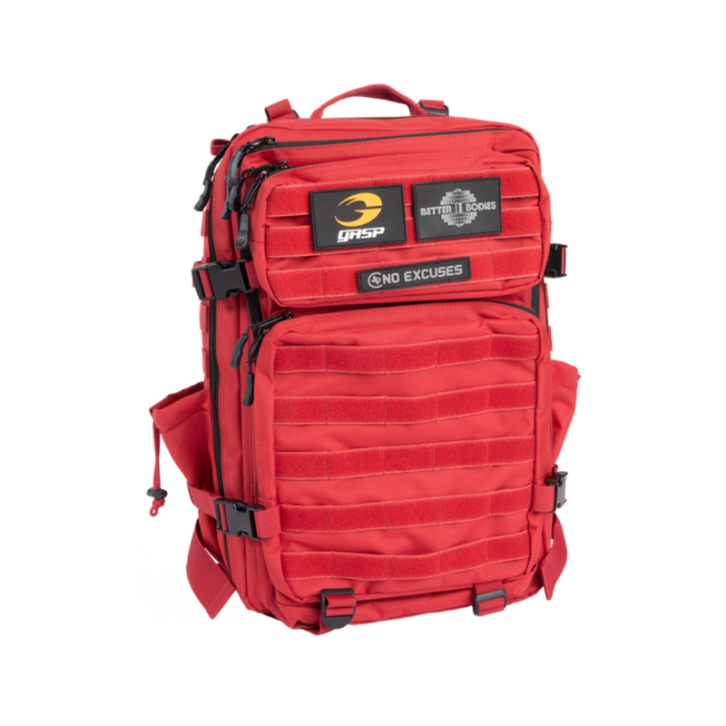 Tactical Backpack, Red 45l-Treenilaukku-Better Bodies-Aminopörssi