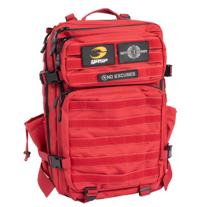 Tactical Backpack, Red 45l-Treenilaukku-Better Bodies-Aminopörssi