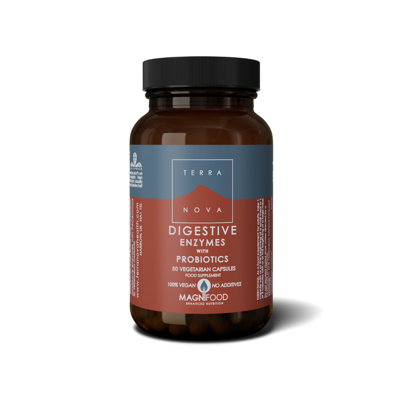 Digestive Enzymes with Probiotics, 50 kaps.-Entsyymi-Terranova-Aminopörssi