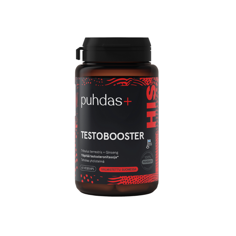 Testobooster 60 kaps.-Erityisesti miehille-Puhdas+-Aminopörssi