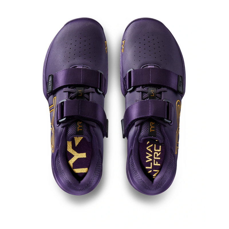 Tyr L-1 Lifter painonnostokengät Purple/Gold-Painonnostokengät-TYR-37 1/3 (4.5)-Aminopörssi