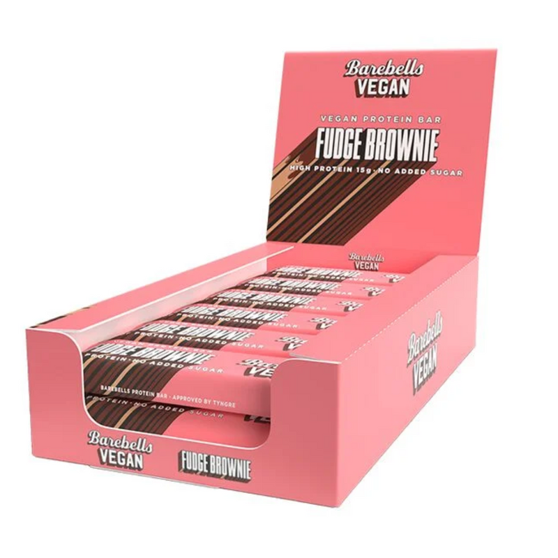 Vegan Protein Bar 12 kpl x 55 g-Proteiinipatukka-Barebells-Fudge Brownie-Aminopörssi