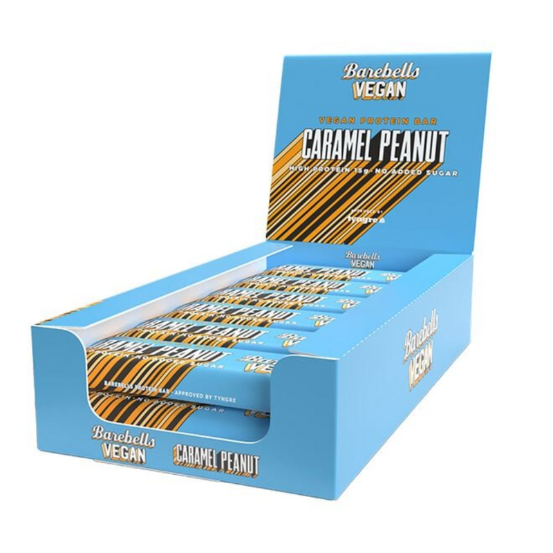 Vegan Protein Bar 12 kpl x 55 g-Proteiinipatukka-Barebells-Peanut Caramel-Aminopörssi