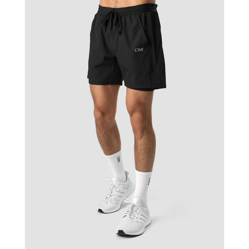 Workout 2-in-1 Shorts Black-Miesten shortsit-ICANIWILL-S-Aminopörssi