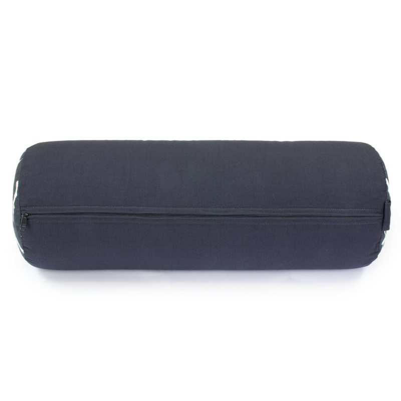 Yoga Bolster, Gray Zigzag-Joogabolsteri-YogaMad-Aminopörssi