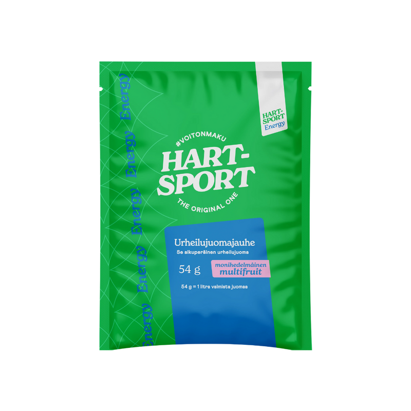 Hart-Sport Energy urheilujuomajauhe, 54 g-Urheilujuoma-Hart-Sport-Multi-Fruit-Aminopörssi