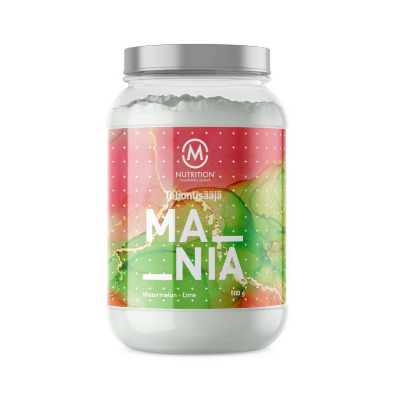 MANIA!, 500 g-Pre-Workout-M-Nutrition-Watermelon-Lime-Aminopörssi