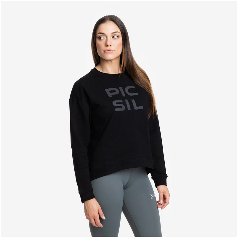 Sweatshirt Woman Jersey Black-Naisten pitkähihaiset ja hupparit-Picsil-S-Aminopörssi