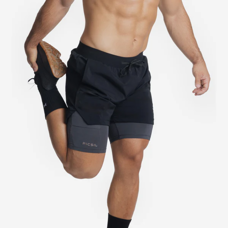 Men's 2 in 1 shorts Moonless-Miesten shortsit-Picsil-S-Aminopörssi