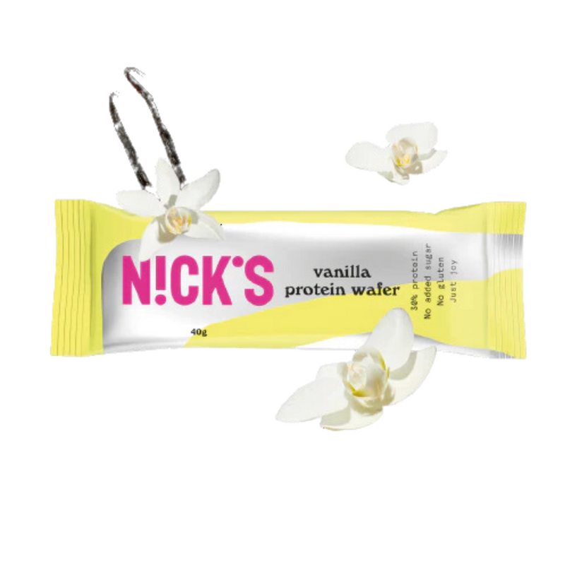 Nick's Proteiinivohveli 40 g-Proteiinipatukka-Nick's-Vanilla-Aminopörssi