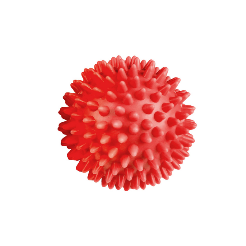 Spikey hierontapallo, 7cm Red-Hierontapallo-Fitness-Mad-Aminopörssi