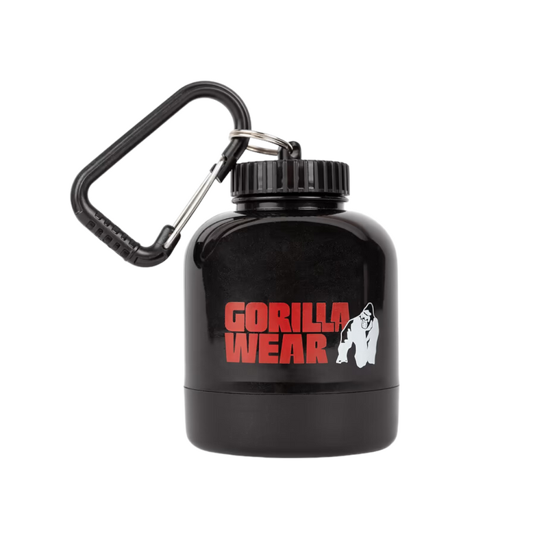 Supplement Funnel Keychain 60 g- Black-Rasiat ja mitat-Gorilla Wear-Aminopörssi