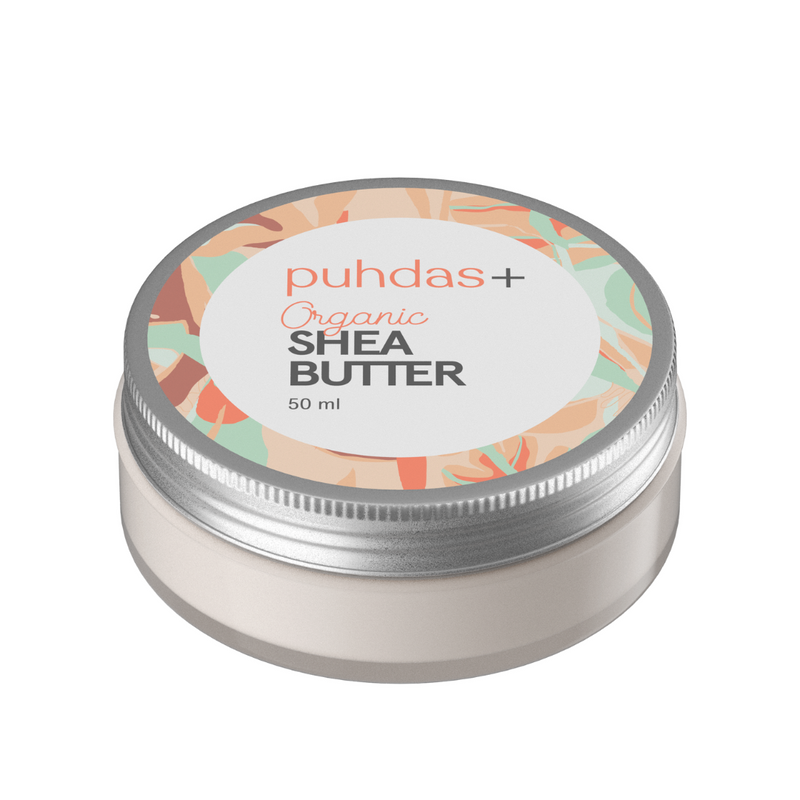 Shea Butter, 50ml-Kosteusvoide-Puhdas+-Aminopörssi